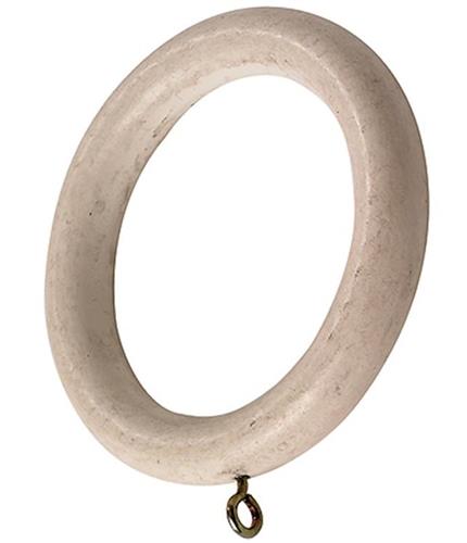 Modern Country Pole Rings 45mm, 55mm, Brushed Ivory