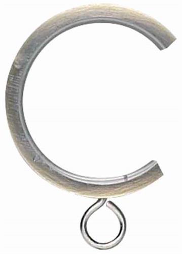 Neo 19mm Passover Curtain Pole Rings, Spun Brass