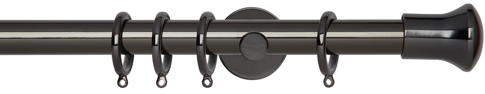 Neo 28mm Pole Black Nickel Cylinder Trumpet