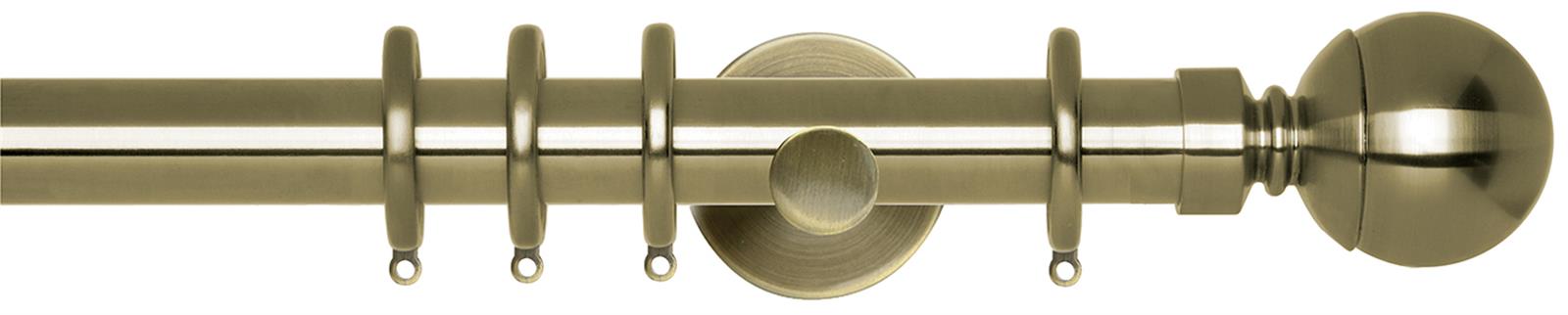 Neo 28mm Pole Spun Brass Cylinder Ball