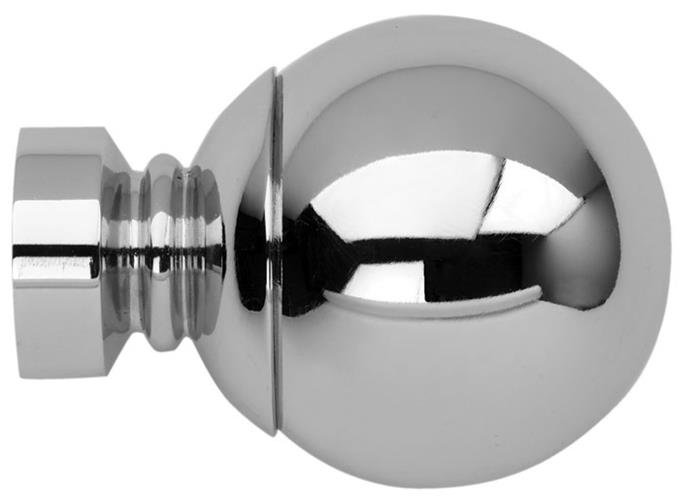 Neo 35mm Pole Ball Finial Only, Chrome