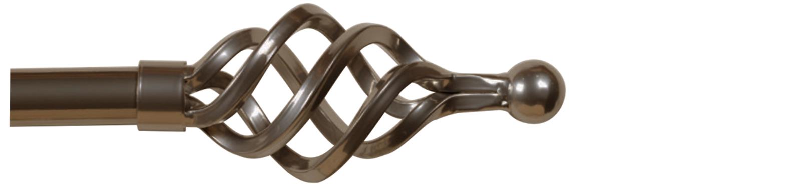 Cameron Fuller 32mm Metal Curtain Pole Bronze Cage