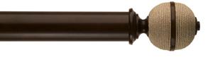 Byron Rope 35mm, 45mm Pole Orb Dark Oak