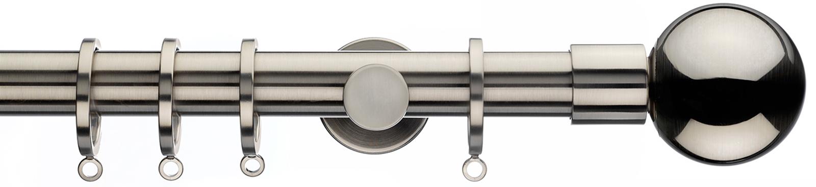 Integra Inspired Lustra 28mm Pole Cylinder Satin Nickel Sphera