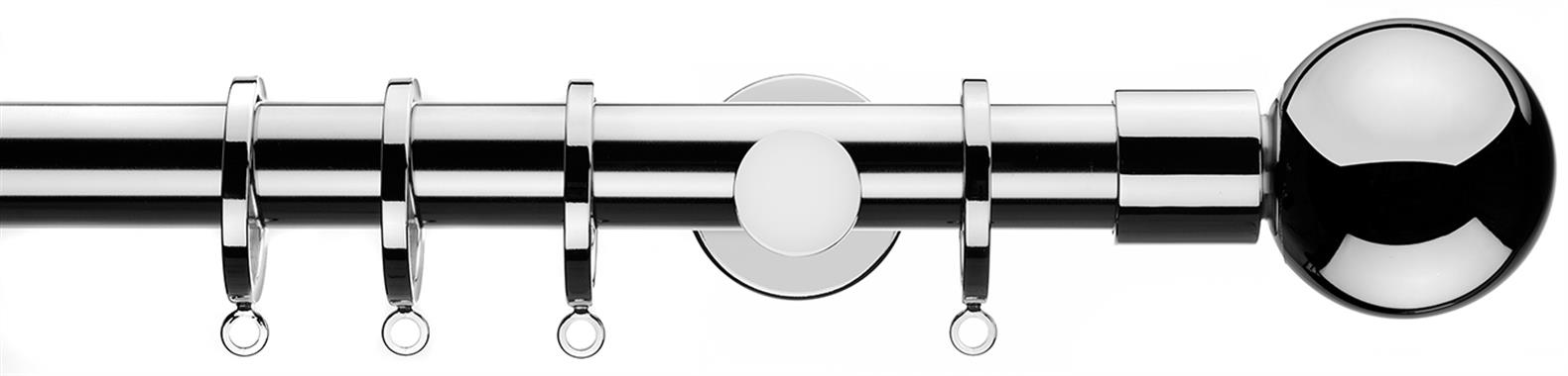 Integra Inspired Lustra 28mm Pole Cylinder Chrome Sphera