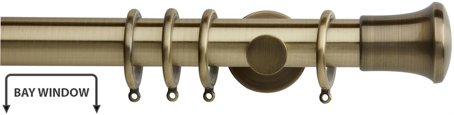 Neo 35mm Bay Window Pole Spun Brass Trumpet