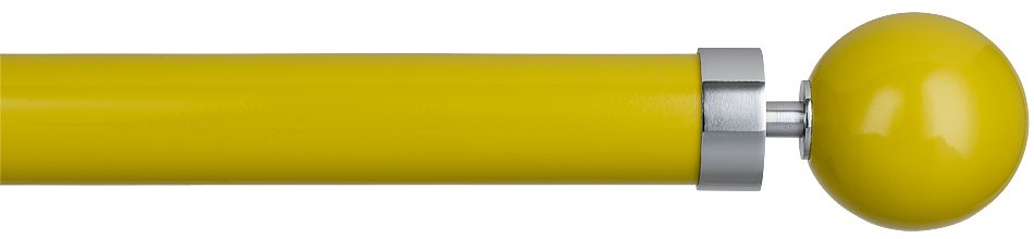 Byron Halo Gloss 35mm 45mm 55mm Pole, Citrus, Chrome Globus