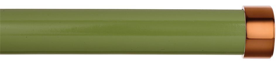 Byron Halo Gloss 35mm 45mm 55mm Pole, Artichoke, Copper Endcap
