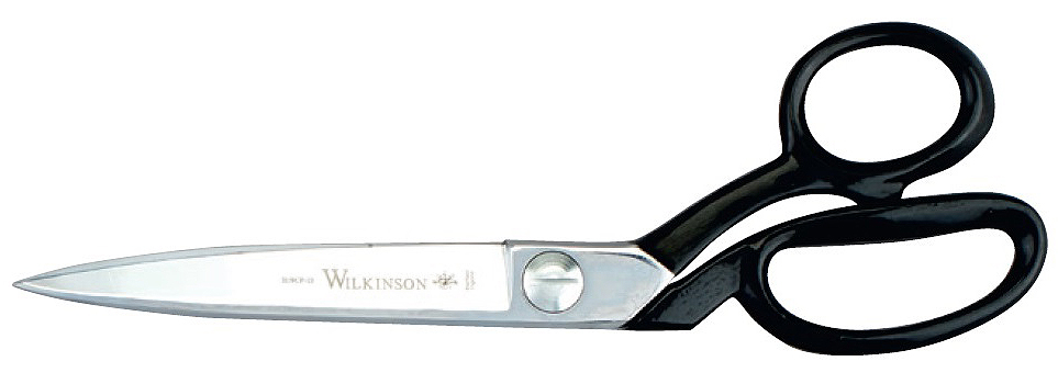 Hallis Chrome Plated Side Bent Scissors 25.4cm, Right Handed