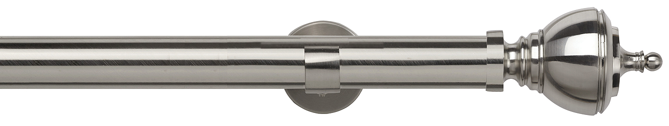 Speedy 35mm Poles Apart IDC Metal Eyelet Pole Satin Silver, Vienna