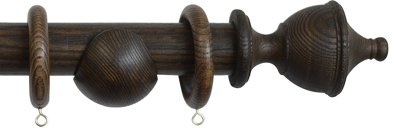Laura Ashley 35mm Haywood Pole Dark Chestnut Urn
