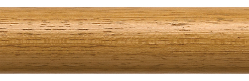 Modern Country Pole Only 45mm, 55mm, Light Oak