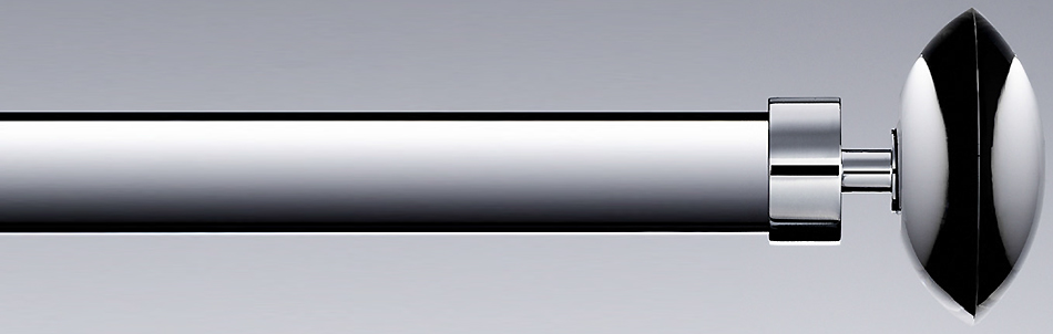Byron Halo 35mm 45mm 55mm Acrylic Pole, Chrome Rings, Orbit