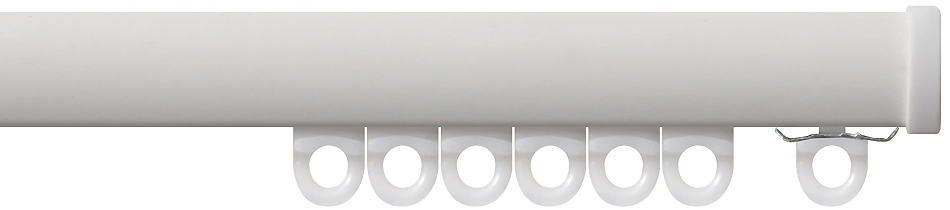 Renaissance Mini Professional Small Curved Curtain Track, White