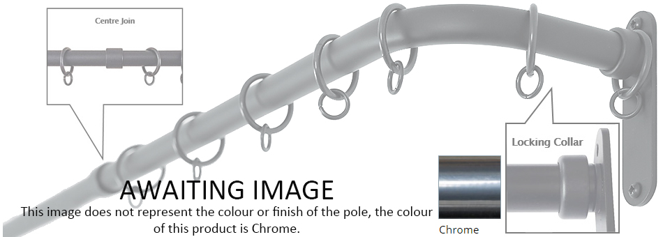 Cameron Fuller 19mm French Pole Chrome